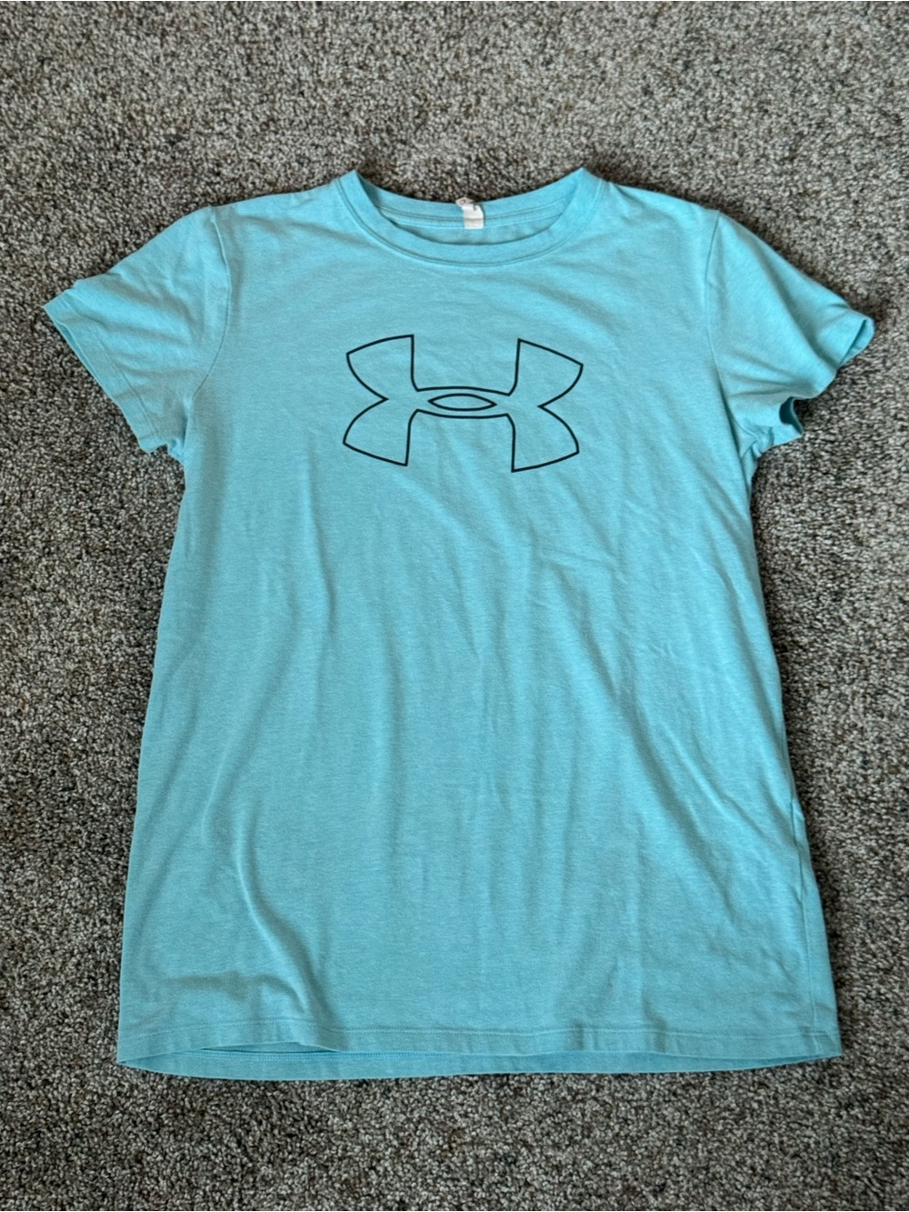 Under Armour Teal Blue Short Sleeve Logo Tee
